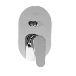 Monomando para regadera o tina con desviador Potenza POT-201 Helvex